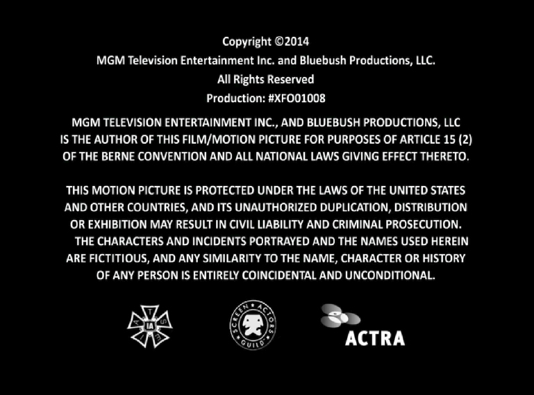 MGM disclaimer example in movie