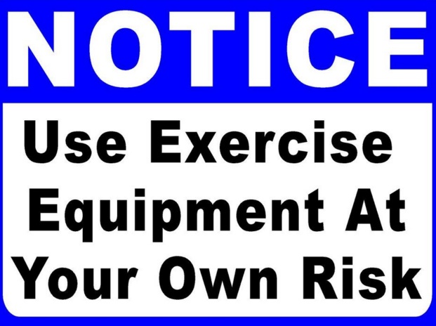 Sala Graphics: Use Equipment at Own Risk sign